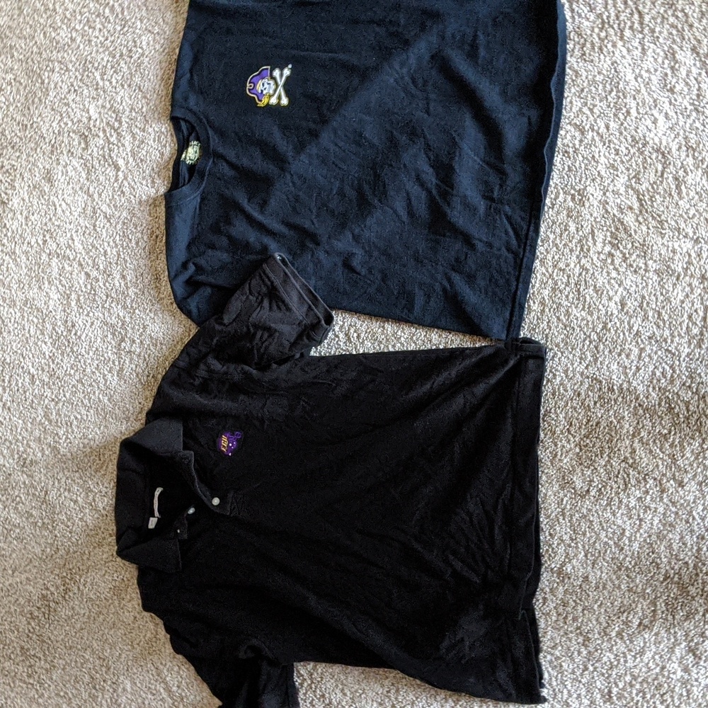 2 Men's XL ECU Shirts